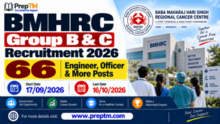 BMHRC Group B & C Recruitment 2026: 66 Engineer, Officer & More Posts