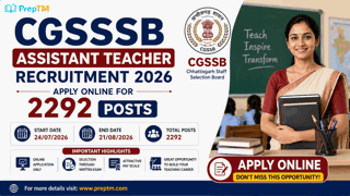 CGSSB Assistant Teacher Recruitment 2026: Apply Online for 2292 Posts