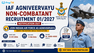IAF Agniveervayu Non-Combatant Recruitment 01/2027 Notification Out, Offline Form