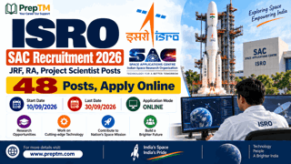 ISRO SAC Recruitment 2026: JRF, RA, Project Scientist Posts