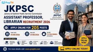JKPSC असिस्टेंट प्रोफेसर, लाइब्रेरियन भर्ती 2026 - 205 पदों के लिए आवेदन करें