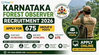 Karnataka Forest Observer Recruitment 2026: Apply for 675 Group D Posts
