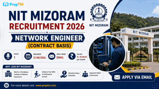 NIT Mizoram Recruitment 2026: Network Engineer (Contract Basis)