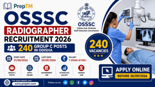 OSSSC Radiographer Recruitment 2026: Apply Online for 240 Group C Posts in Odisha