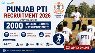 Punjab PTI Recruitment 2026: Apply Online for 2000 Physical Training Instructor Posts