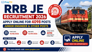 RRB JE Recruitment 2026: Apply Online for 4098 Junior Engineer & Other Posts