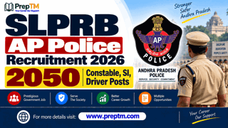 SLPRB AP Police Recruitment 2026: 2050 Constable, SI, Driver & More Posts