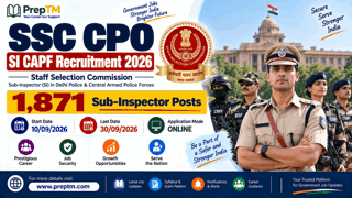SSC CPO SI CAPF Recruitment 2026: Apply for 1,871 Sub-Inspector Posts