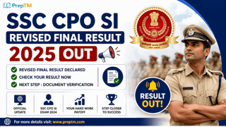 SSC CPO SI Revised Final Result 2024 Out
