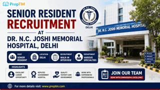 Senior Resident Recruitment at Dr. N.C. Joshi Memorial Hospital, Delhi