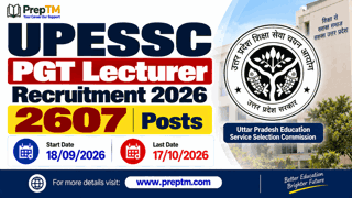 UPESSC PGT Lecturer Recruitment 2026: Apply Online for 2607 Posts
